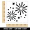 Firework Explosions Celebration New Years July 4th Square Rubber Stamp for Stamping Crafting